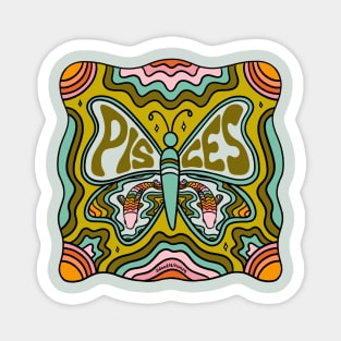 Pisces Butterfly Magnet