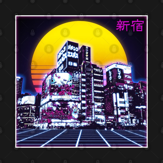 Synthwave Shinjuku by ChrisOConnell