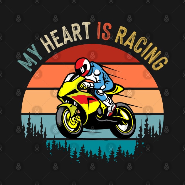 Retro Vintage Motorcycle Racing by Closeddoor