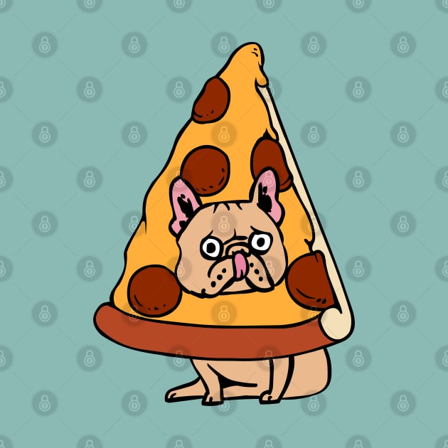 Pizza Frenchie by huebucket