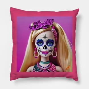 pink skull Pillow