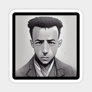 Albert Camus | Manga Portrait Magnet