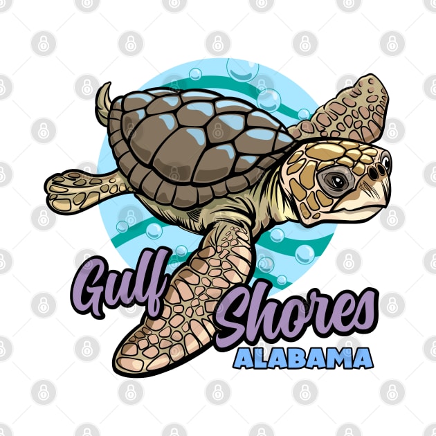 Sea Turtle Gulf Shores Alabama by SuburbanCowboy