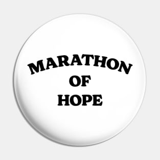 Marathon Of Hope v2 Pin