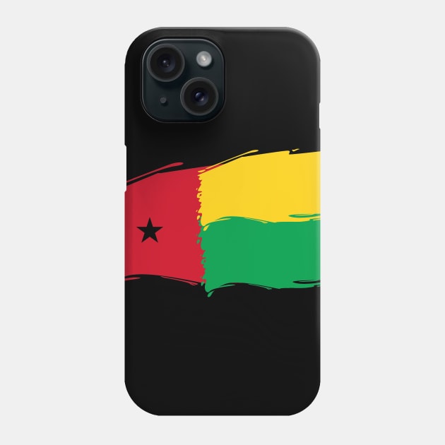 Guinea-Bissau painted flag Phone Case by Luso Store