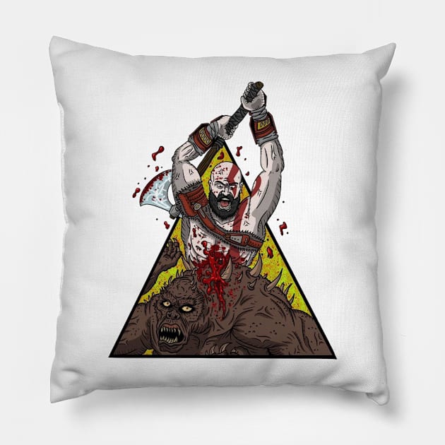 kratos Pillow by sample the dragon