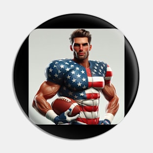 American Man NFL Football Player #9 Pin