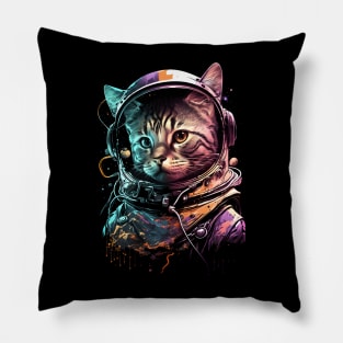 Cat in Space - Astronaut Cat Pillow