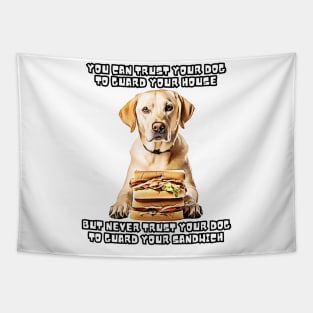 Guardian Dog Dog Memes Sandwich Dog Owner Apparel Funny Dog Tapestry