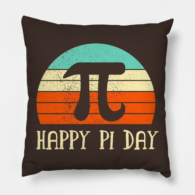 happy pi day mathematic math teacher leopard rainbow ,happy pi day color ,color pi, pi day Pillow by TeeAMS