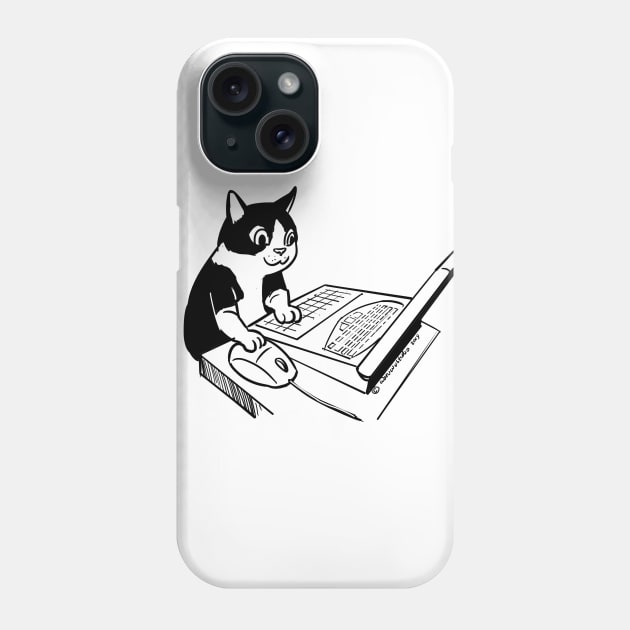 Cat online Phone Case by wtama