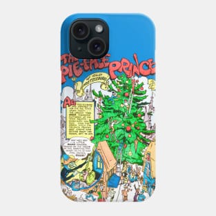 The Pie-Face Prince at Christmas time retro vintage comic book Phone Case