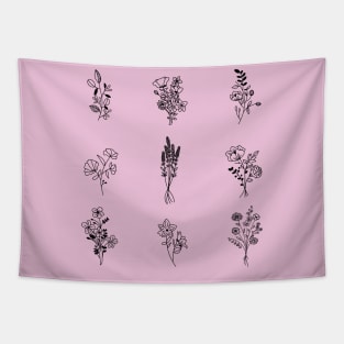Flower Design Tapestry
