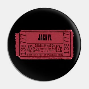 Jackyl ticket Pin