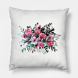 Love Flowers Pillow