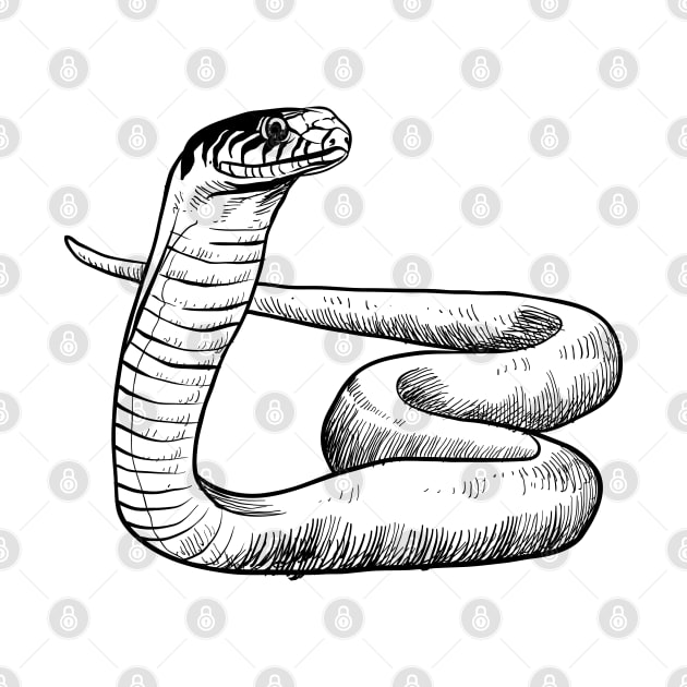 Snake hand drawn by KC Happy Shop