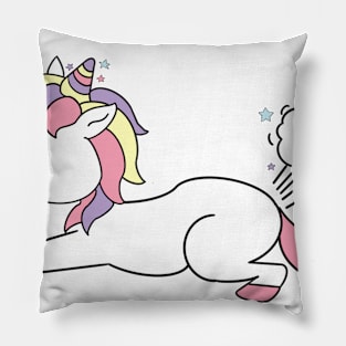 Exhale Funny Yoga Unicorn Lovers Gift Pillow