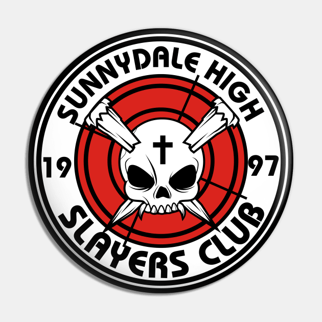 Sunnydale High Slayers Club Pin by Meta Cortex