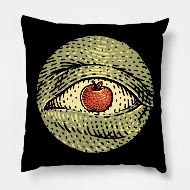 You Are the Apple of My Eyes Pillow by ilvstrasi