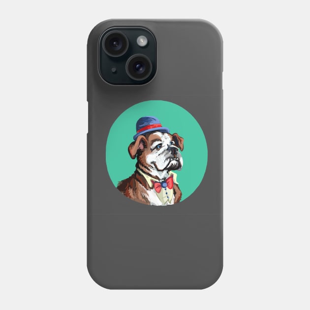 Spike the bulldog by mags11 Phone Case by Darth Tuba