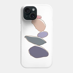 Rujum- Balancing Stones: A Pastel-colored Illustration | Redbubble Phone Case