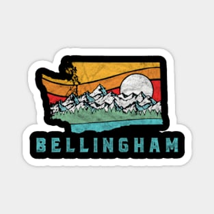 Bellingham Washington Outdoors Mountains Magnet