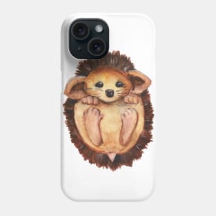 Watercolor - Baby hedgehog Phone Case