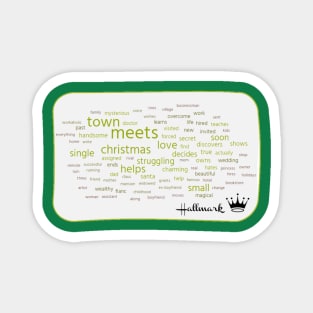 Hallmark Christmas Word Cloud Magnet