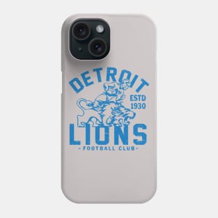 Vintage Detroit Lions 3 by Buck Tee Phone Case