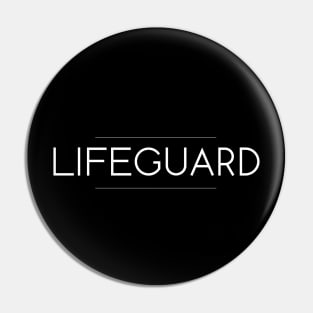 Lifeguard Minimalist Design Pin