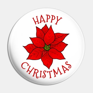 Christmas Flower Poinsettia Xmas 2022 Pin