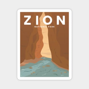 Zion National Park, Utah Travel Poster Magnet