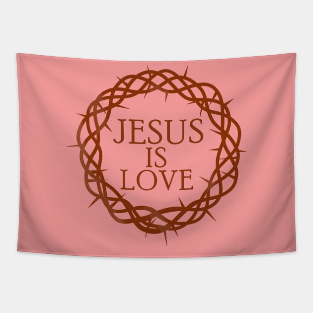 Jesus is Love Tapestry by DiegoCarvalho