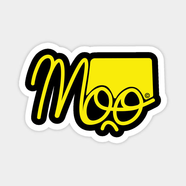 Moo1 yellow Magnet by Djourob