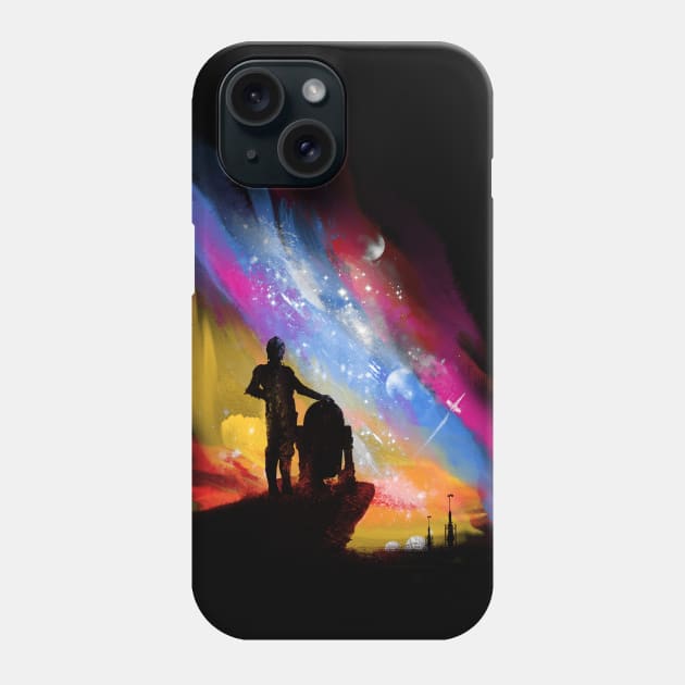 sunset on tatooine Phone Case by kharmazero