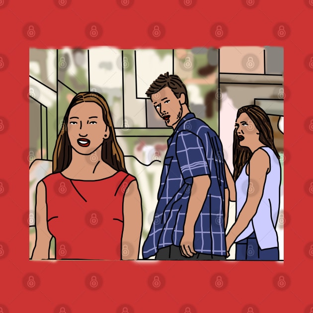 Distracted Boyfriend Meme by ellenhenryart