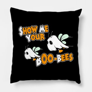 Show me your Boo-Bees Halloween Funny Party Pillow