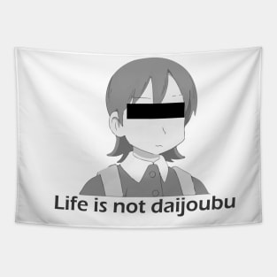 Yuuko Chan - Life is not daijoubu - series 1 - black Tapestry