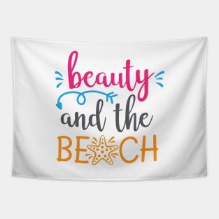 Beauty and the beach Tapestry