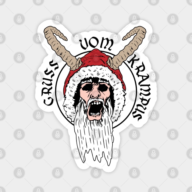 Gruss Vom Krampus Magnet by carloj1956