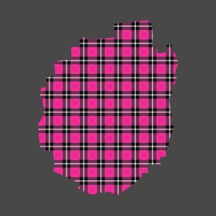 Hot Pink Plaid Adirondack Park T-Shirt