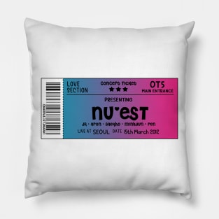 NU'EST Concert Ticket Pillow