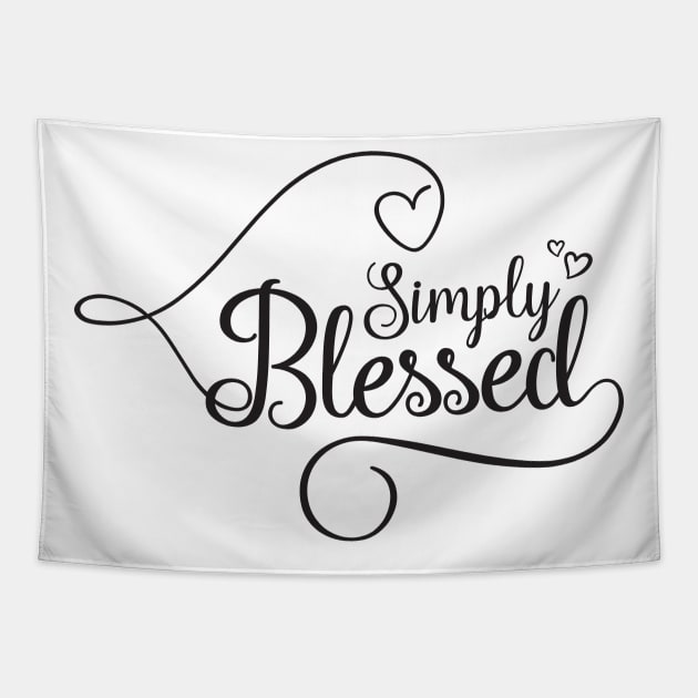 Simply Blessed Tapestry by Ombre Dreams