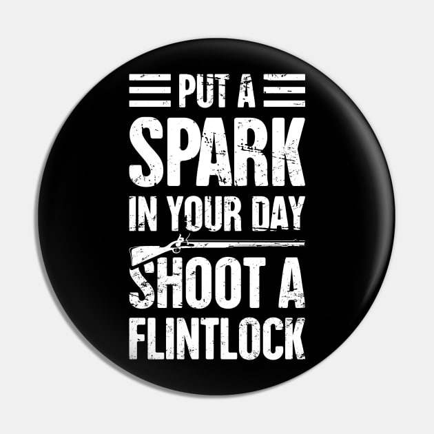 Gift For Flintlock Rifle History Gun Collector Pin by MeatMan