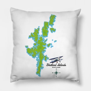 Shetland island map Pillow