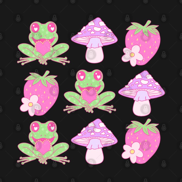 Frog In Love Mushroom Happy Valentines Day by Pop Cult Store