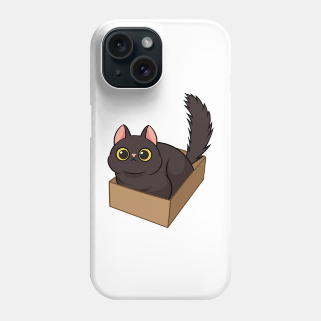 Cat in the box Phone Case by tomodaging