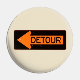 detour sign Pin