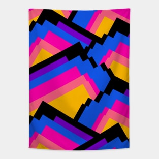 Vibrant pattern peaks Tapestry