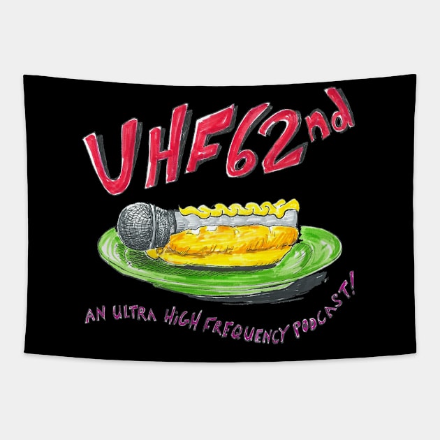 Twinkie Microphone Sandwich UHF62nd Logo Tapestry by UHF62nd